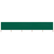 Paravento a 5 Pannelli in Tessuto 600x120 cm Verde cod mxl 17239