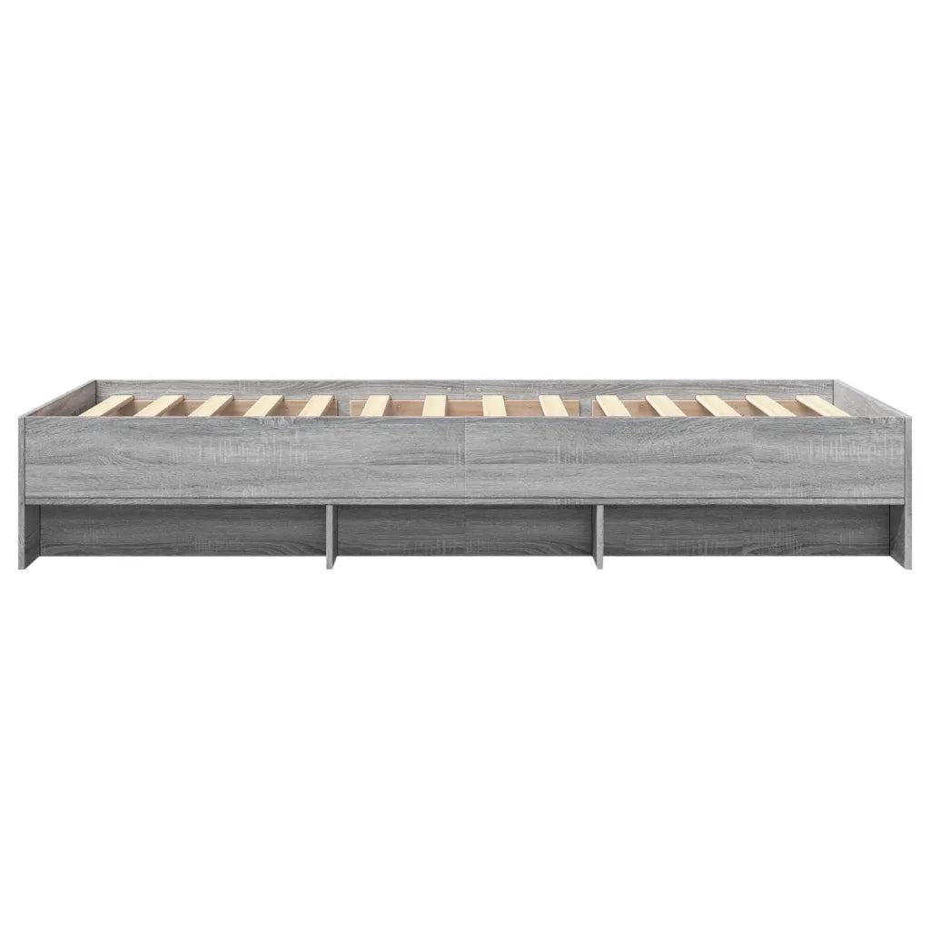 Giroletto-Struttura Letto Grigio Sonoma 100x200 cm in Legno Multistrato 855217