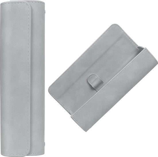 Tasca di carico per spazzola da denti elettrica Scatola di carico da viaggio in PU pelle Scatola di carico portatile per spazzola da denti elettrica Grigio