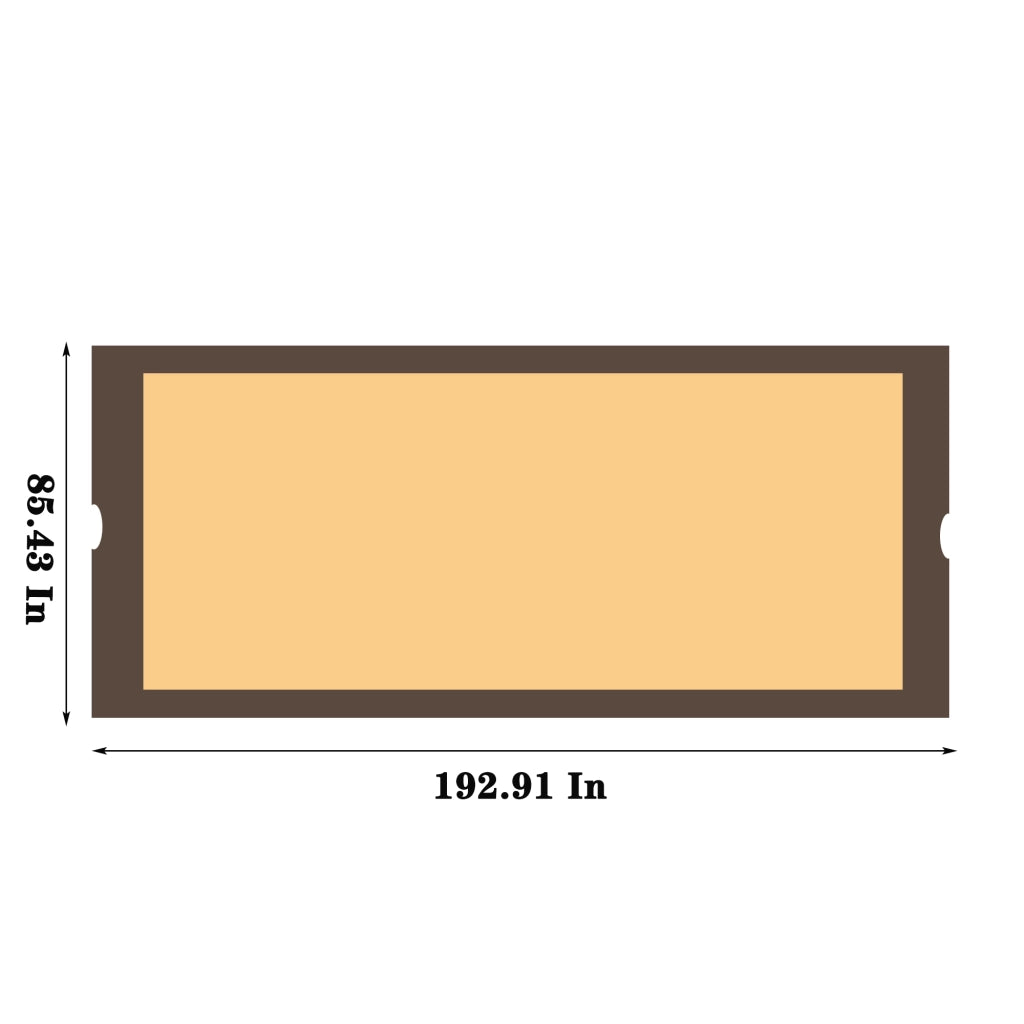 Copertura di Ricambio per Pergola ¨C MINIMAL ¨C Beige, Impermeabile, Anti-UV, 12x9ft