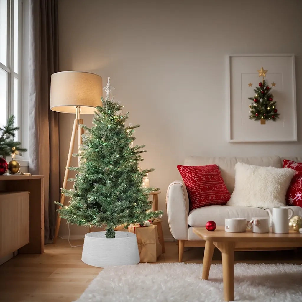 Gonna per Albero di Natale Bianca ?56x23 cm in Plastica CFW7530660