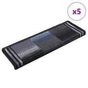 Tappetini per Scale Autoadesivi 5 pz 65x21x4 cm Nero e Grigio