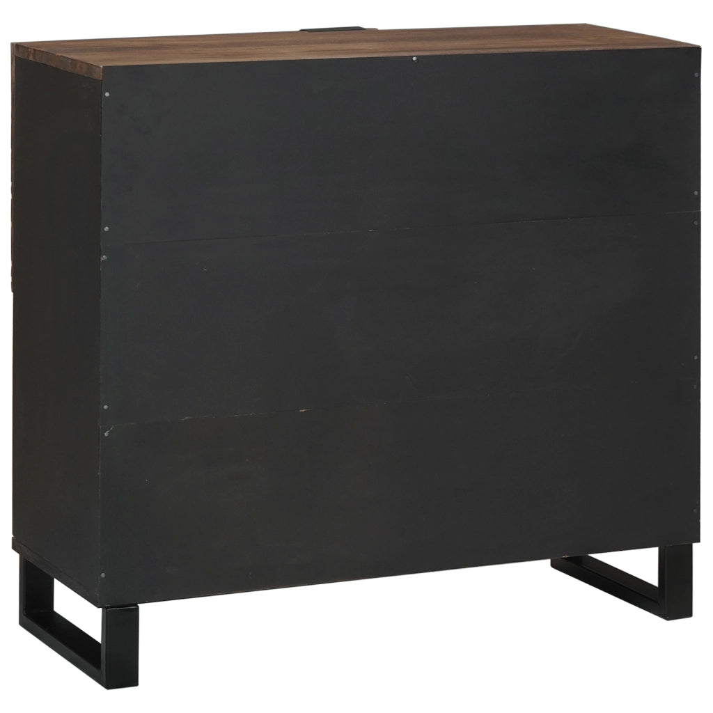 Mobile 80x33.5x75 cm Legno Solido Mango