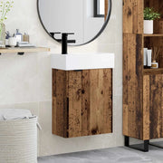 Mobile bagno con rubinetto Legno antico 45,5 x 22,5 x 84 cm