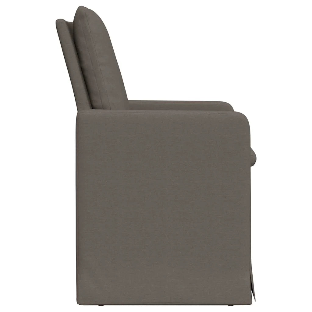 Sedie da pranzo 2 pcs Grigio chiaro 57 x 67 x 98 cm Tela