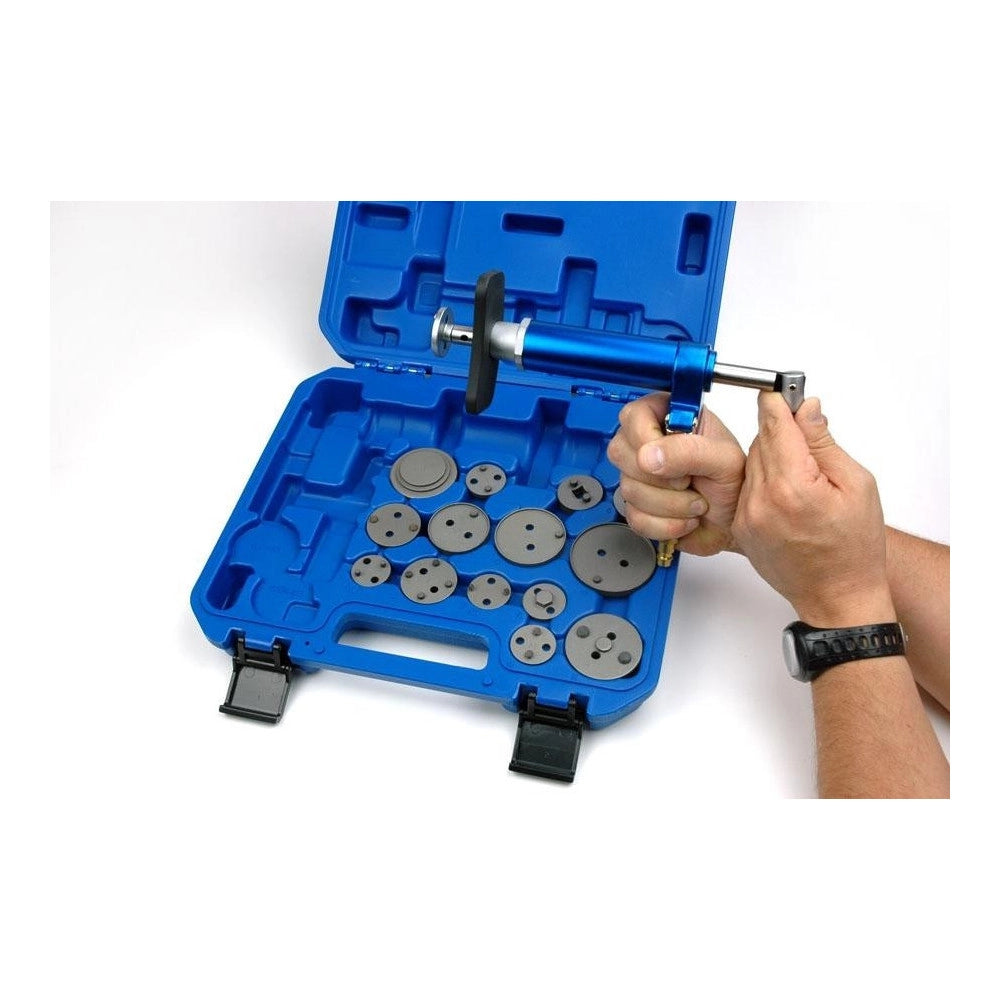 Trade Shop - Arretratore Per Pistoncini Freni A Disco Pneumatico 16 Pezzi Smontaggio Freni -