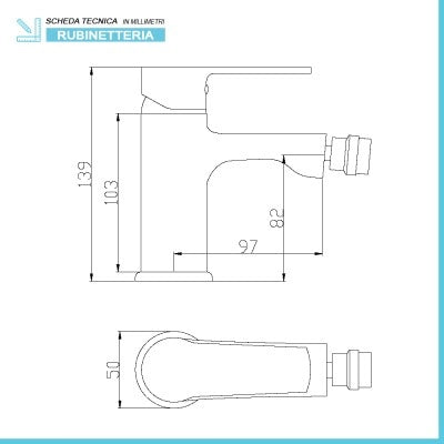 Set miscelatori lavabo bidet e vasca con kit doccia serie Juliette