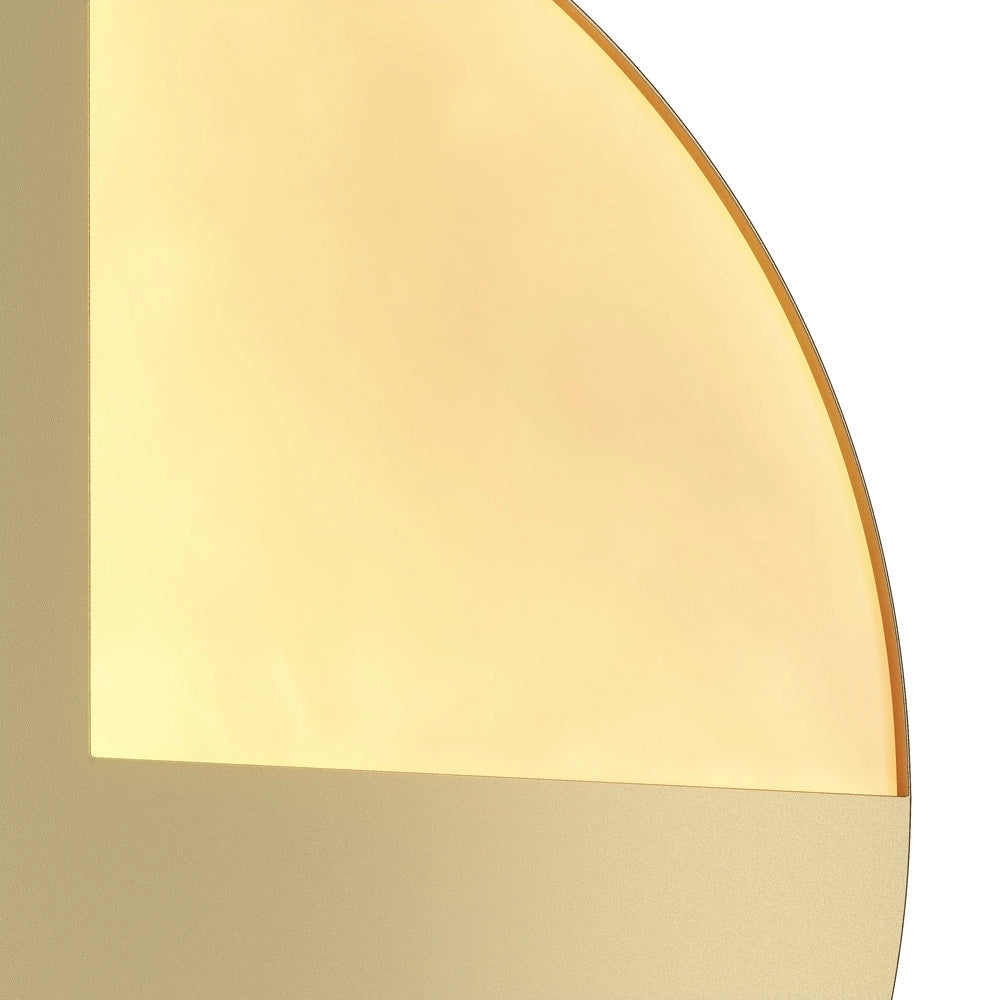 Applique Contemporanea Jupiter Alluminio Ottone 1 Luce 10W
