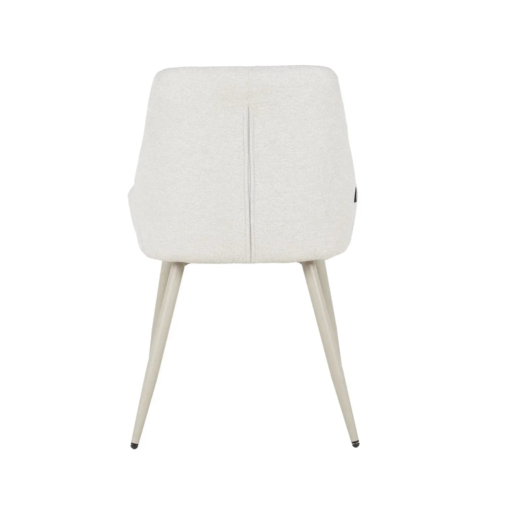 LÚZETE - SEDIA DA PRANZO IMBOTTITA SABBIA GAMBE BEIGE WESKA