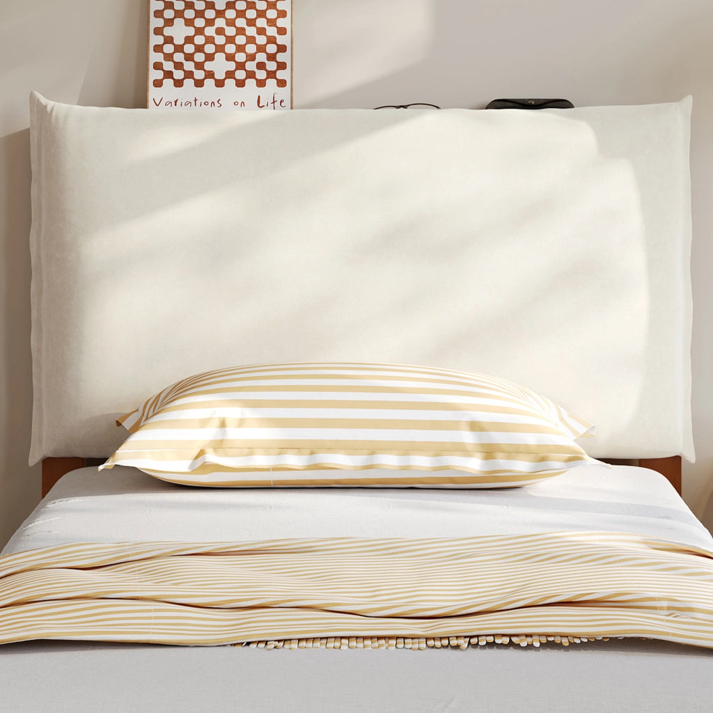 Letto singolo imbottito 90x200 cm marrone scuro con schienale e doghe