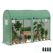 Serra Tunnel da Giardino ¨C Xylo ¨C Struttura Acciaio con 2 Porte e 4 Finestre, 3x1x2m