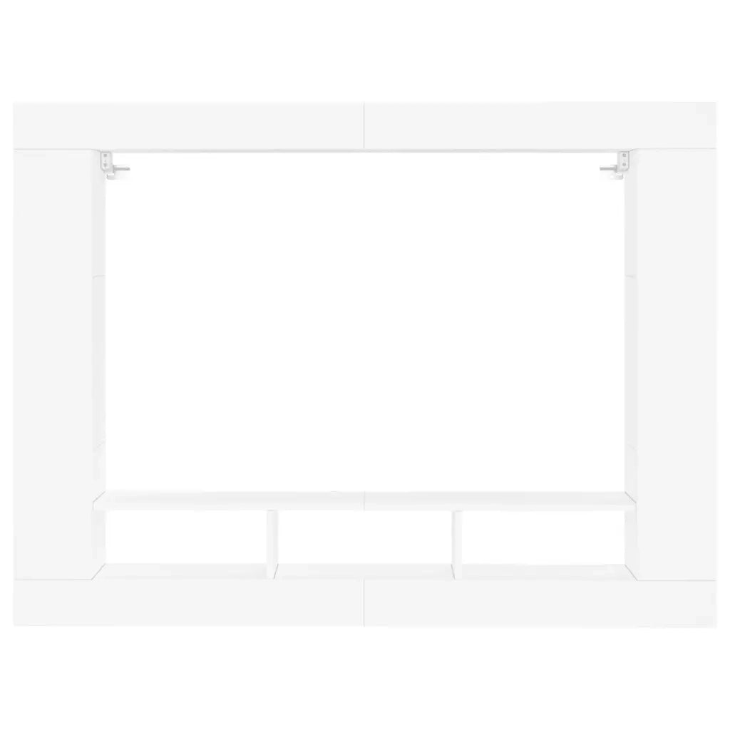 Mobile Porta TV Bianco 152x22x113 cm in Legno Multistrato 833722