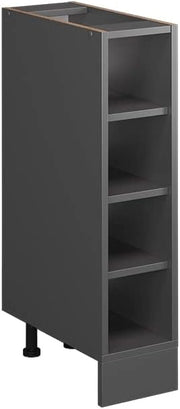 Scaffale da cucina R-Line, Antracite, 20 cm senza piano di lavoro, per la libera combinazione all'interno di sistemi cucina modulari