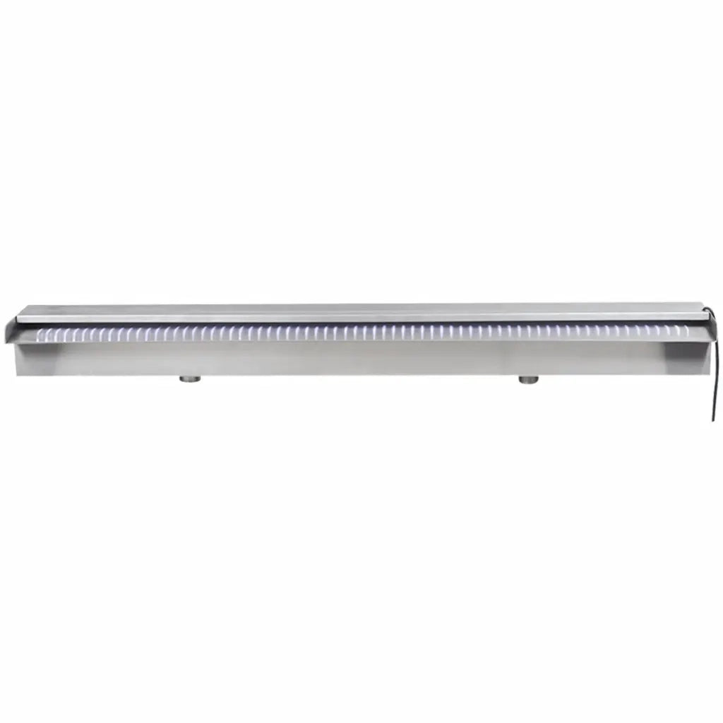Cascata per Laghetto Rettangolare con LED in Acciaio Inox 90 cm 41674