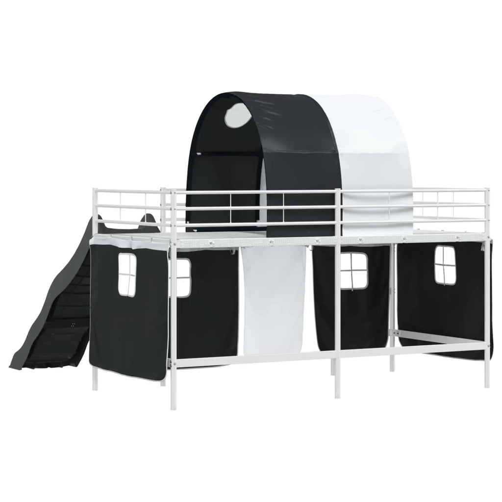 Struttura del letto loft per bambini Bianco e Nero 90 x 200 cm 42020853