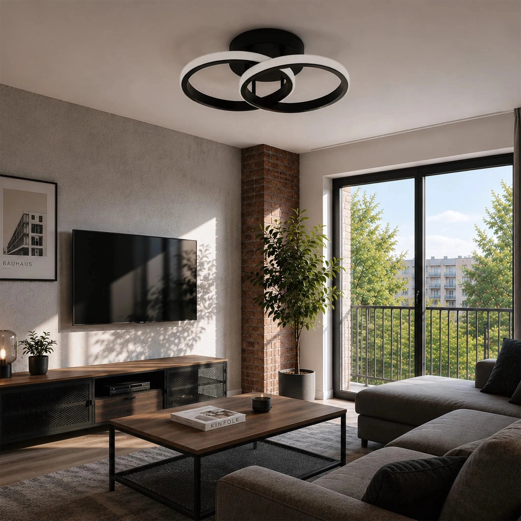Lampada Da Soffitto A Led Lhj121-c Nera