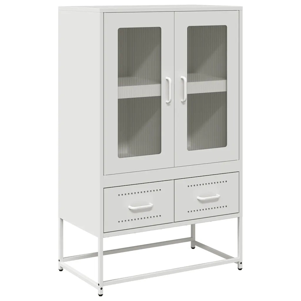 Credenza | Madia | Buffet da pranzo | Armadio da pranzo Bianca 68x39x111,5 cm Acciaio