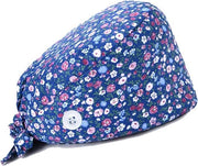 Cap bouffant tulband con fascia traspirante regolabile per uomo e donna, multicolore, unico modello