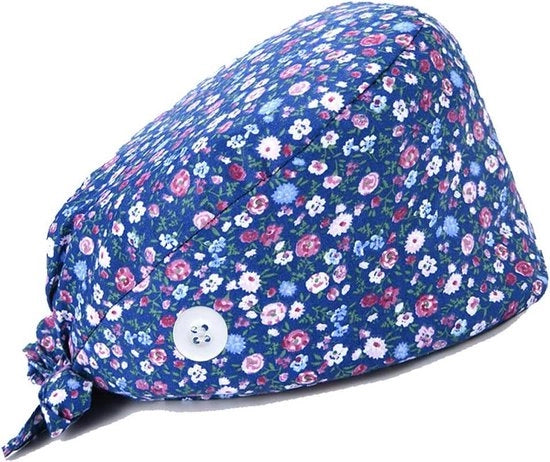 Cap bouffant tulband con fascia traspirante regolabile per uomo e donna, multicolore, unico modello