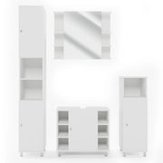 Vicco Set mobili bagno Bianco 4 parti
