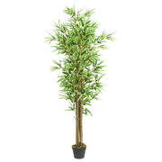 Albero BambÃ¹ Artificiale 1288 Foglie 180 cm Verde