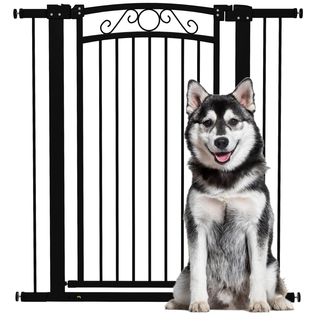 Barriera per Cani con Larghezza Regolabile 76-104 cm ¨C zephmum ¨C Nero