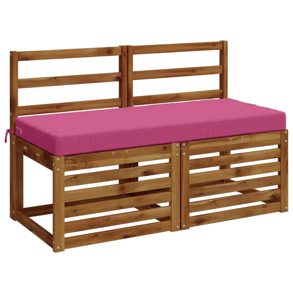 Cuscini per Panchina a 2 Pezzi SOEST 2 pz 100% Poliestere Rosa 950231