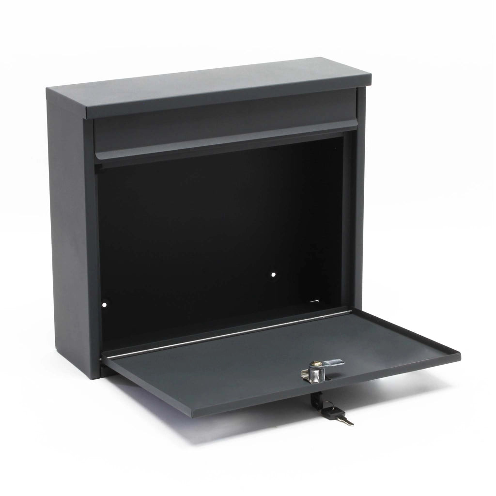 Set Cassetta postale doppia autoportante V13 antracite con telaio di supporto