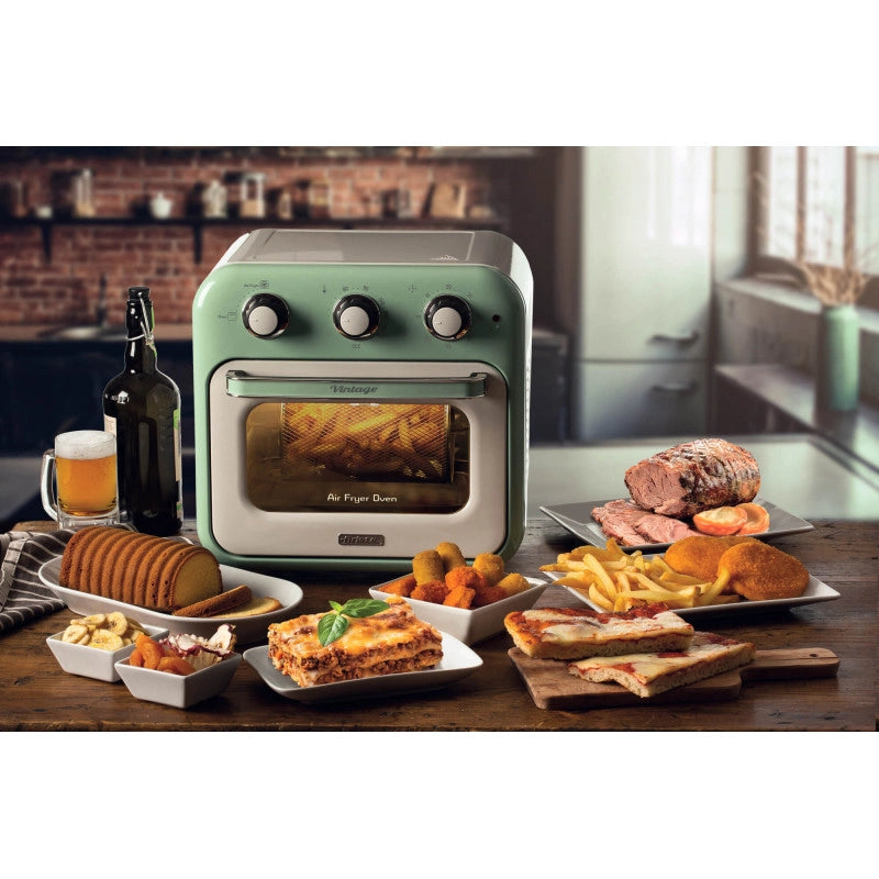 Friggitrice ad aria e forno Vintage 16L 1400W - Accessori inclusi - Verde