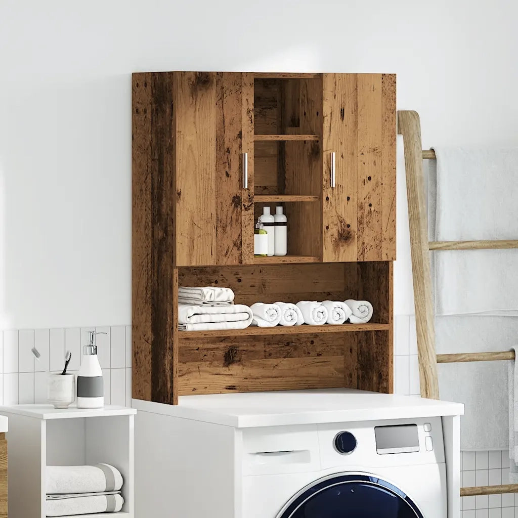 Mobile per Lavatrice Legno Antico 70,5x25,5x90 cm CFW9905985