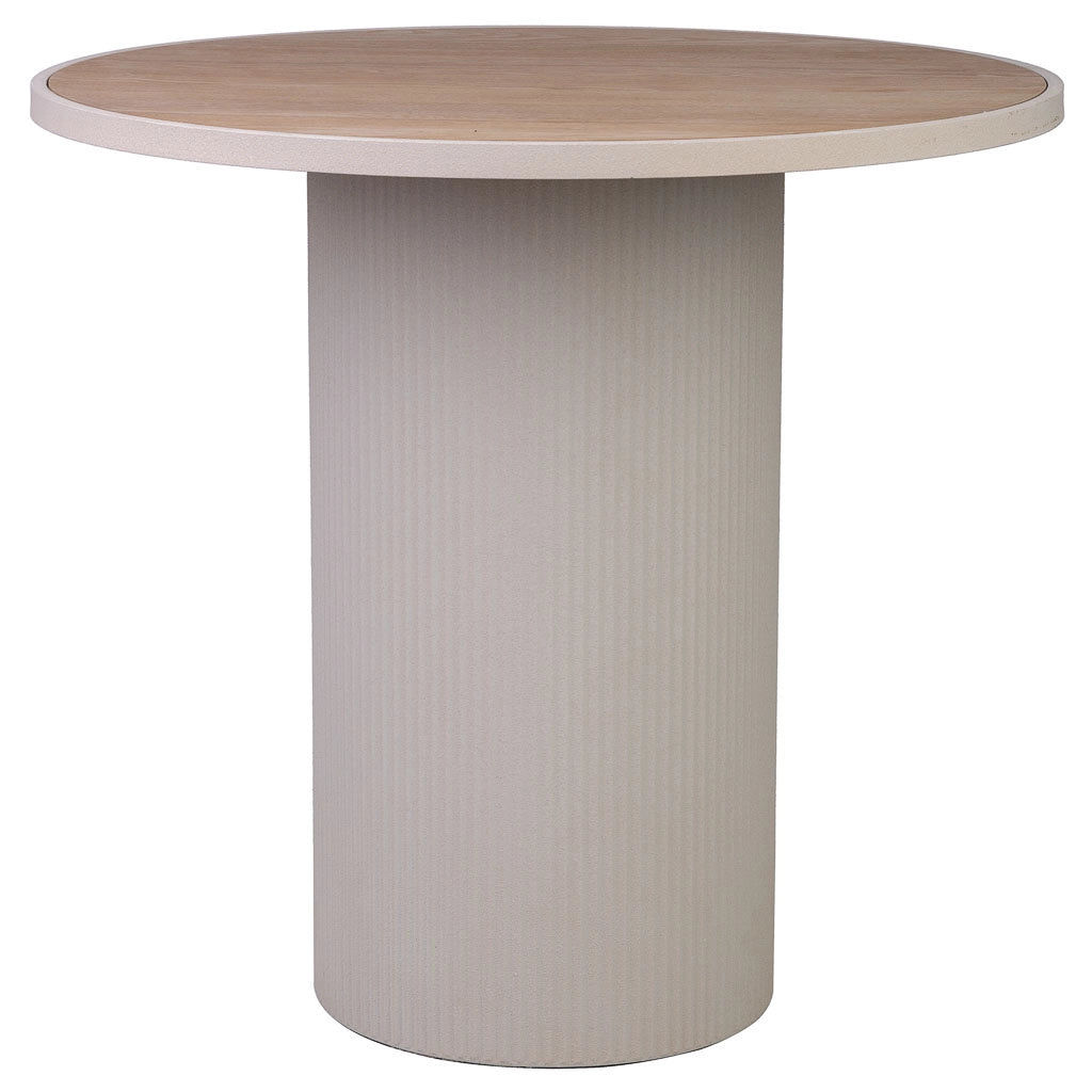 Tavolino in metallo e legno 65x65x60,5h cm