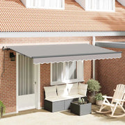 vidaXL Tenda Retrattile Grigio chiaro 400 x 200 cm