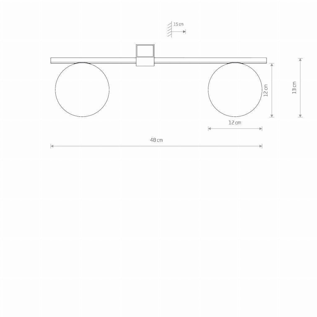 Plafoniera/Applique Nowodvorski PIK bianca sfere 2xG9 12W 10300