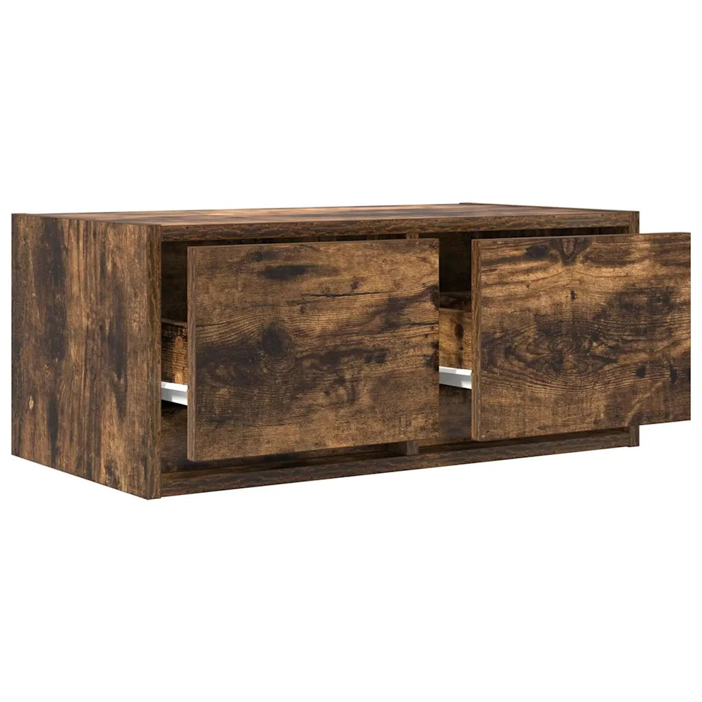 Mobili TV 2 pz Rovere Fumo 60x31x25,5 cm Legno Multistrato 861499