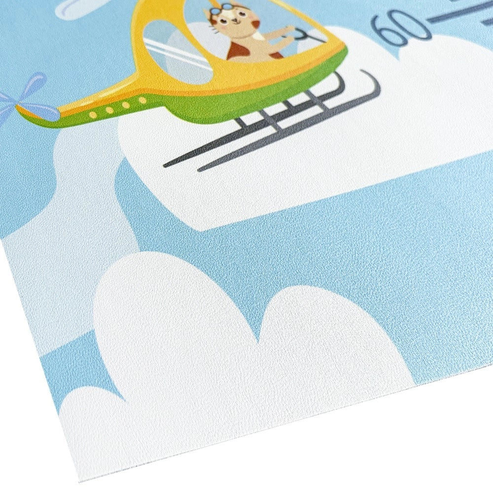 Metro Parete Misura Crescita Bambini in PVC 36x120 Cm Righello Grafico Altezza Muro Bimbi DIS_B