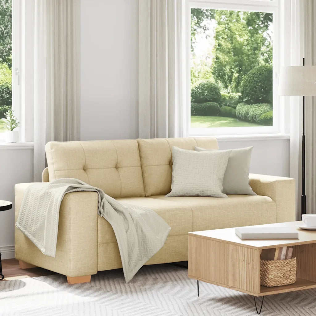 Divano Divanetto Crema 180x77x82 cm in Tessuto 4105085