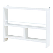 Scaffale dal design senza tempo per soggiorno/camera da letto mobiletto portaoggetti da parete 60 x 11 x 45 cm bianco 03_0011267