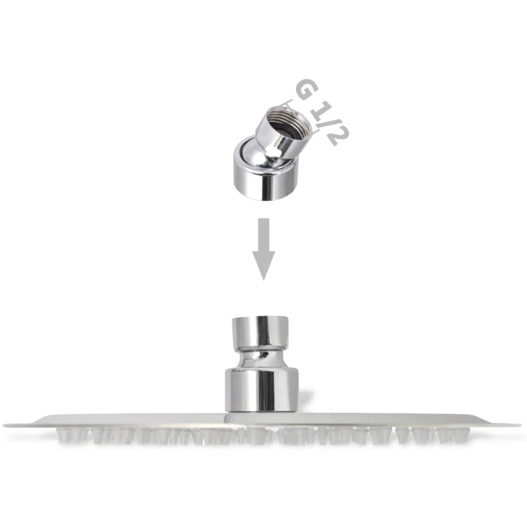 Soffione per Doccia a Pioggia 2 pz Acciaio Inossidabile Ã˜ 20 cm cod mxl 53716