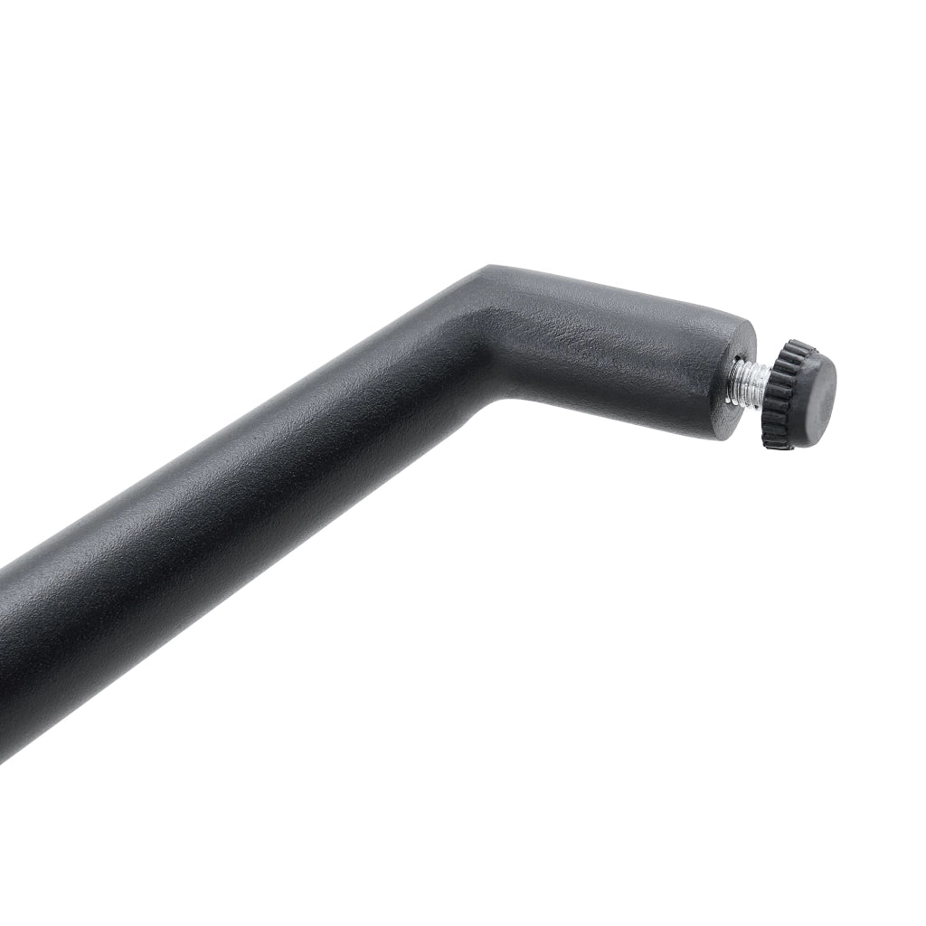 SEDIA girevole 360° in tessuto grigio e metallo nero