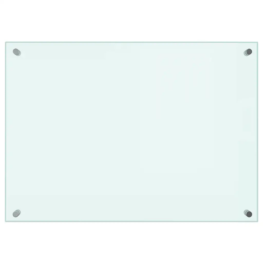 Paraschizzi per Cucina 2 pz Bianchi 70x50 cm in Vetro Temperato 3315784