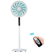 VENTILATORE A PIANTANA CON TELECOMANDO E TIMER Ø 40 cm - 13 pale