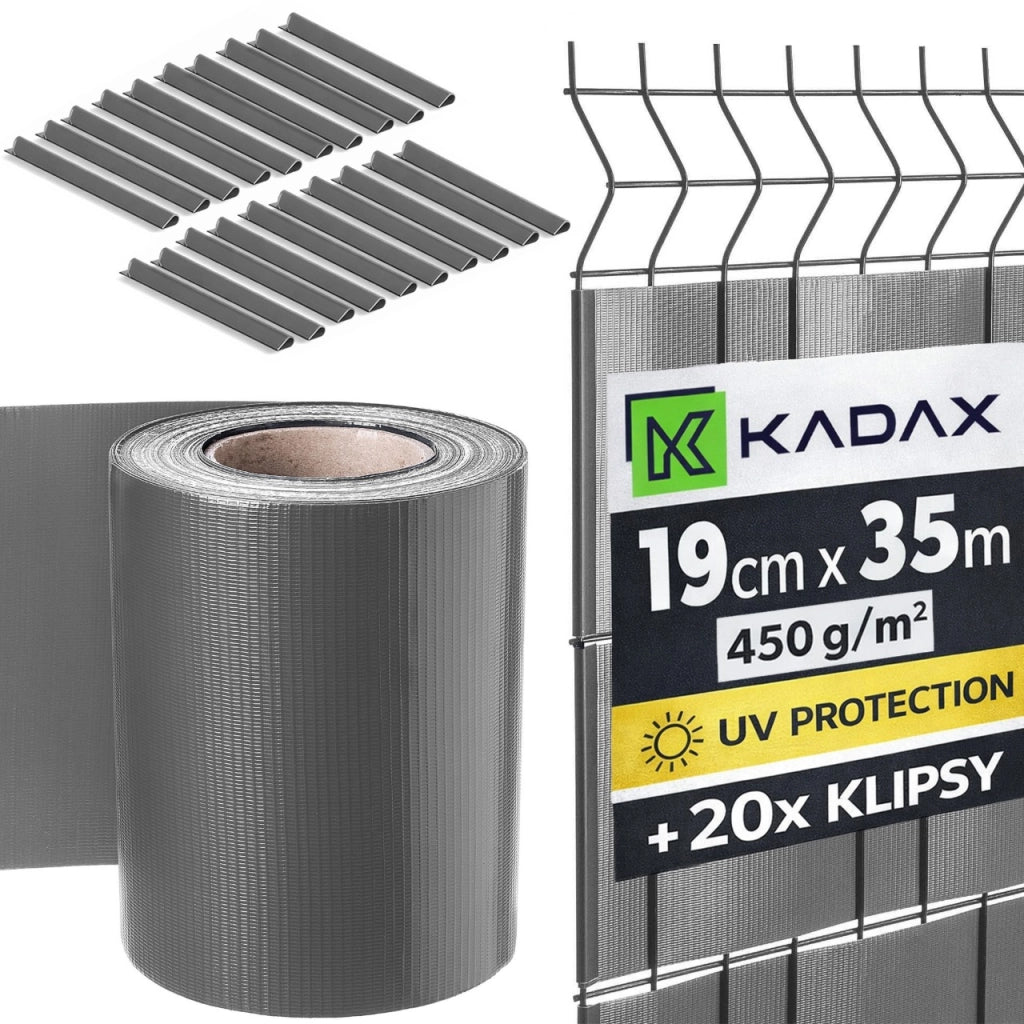 KADAX Osłona balkonowa PVC 19cm x 35m P40007 K1634