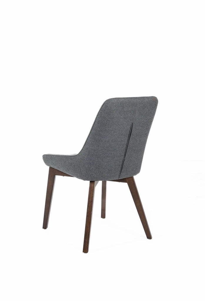 Set 4 Sedie 62x49,5xH87 cm in Tessuto Vera Grigio Scuro