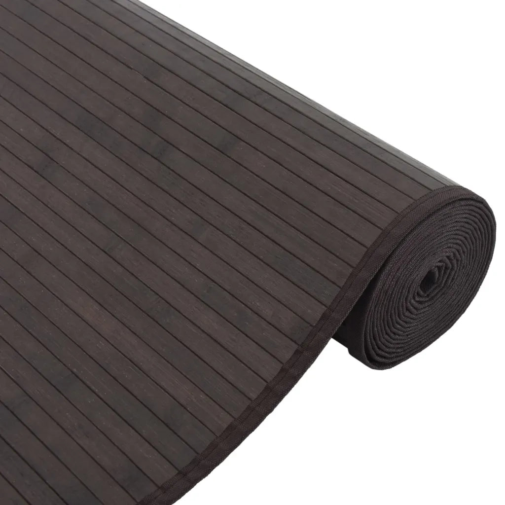 Tappeto Rettangolare Marrone Scuro 80x200 cm in BambÃ¹