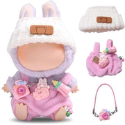 Abbigliamento per bambole da 17 cm di peluche - Pantaloni/Cappelli - Accessori - Regalo perfetto - Garanzia di soddisfazione - Adatto per bambole Rabu - Abbigliamento per bambole