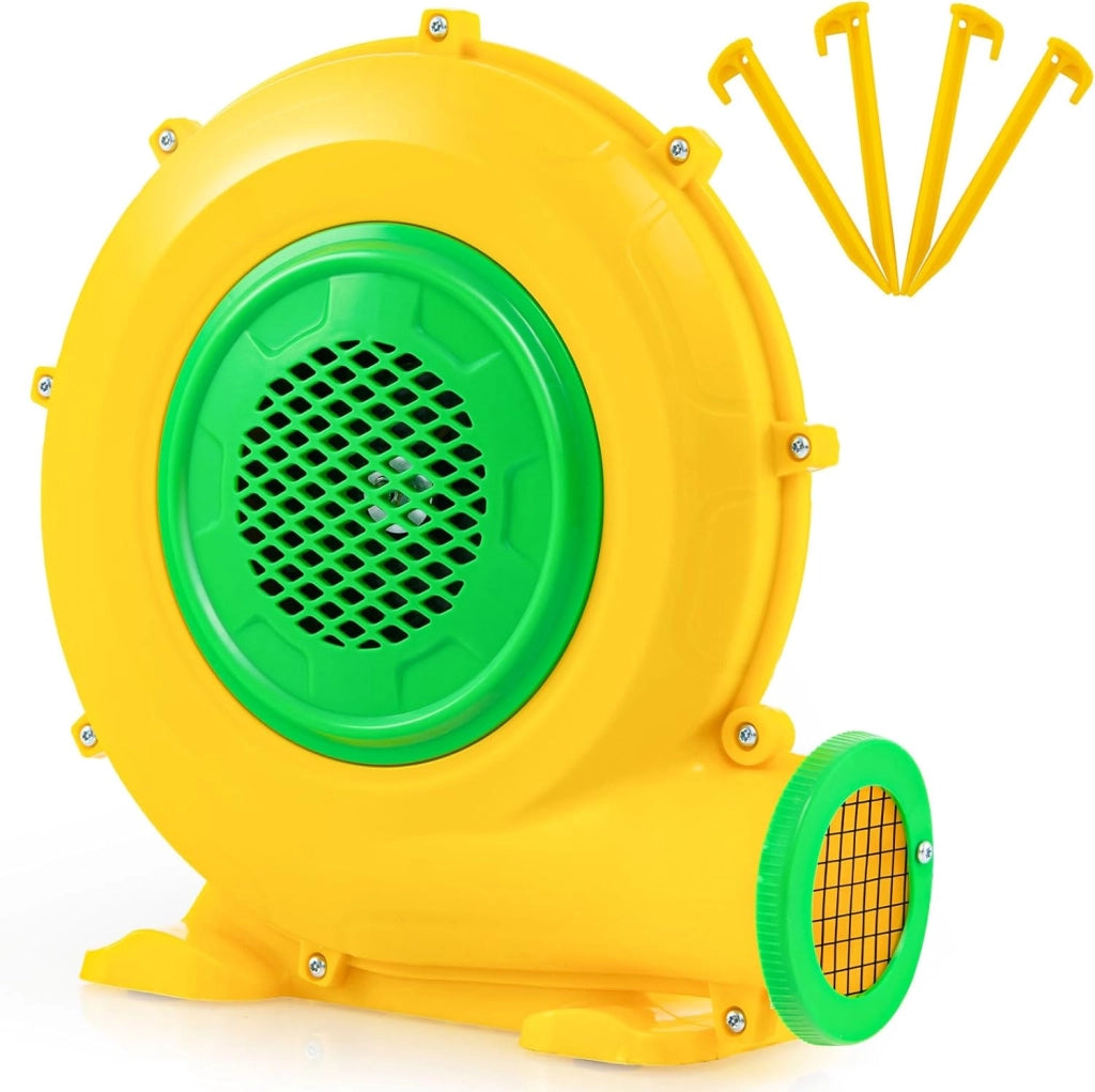 Ventilatore di Aria del Castello Gonfiabile, Soffiatore per Giochi Gonfiabili con Cavo di Alimentazione, per Castello Gonfiabile, Scivolo Acquatico e Giochi Gonfiabili (550W)