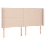 Testiera | Testata ad Orecchio Cappuccino 183x16x118/128 cm in Similpelle