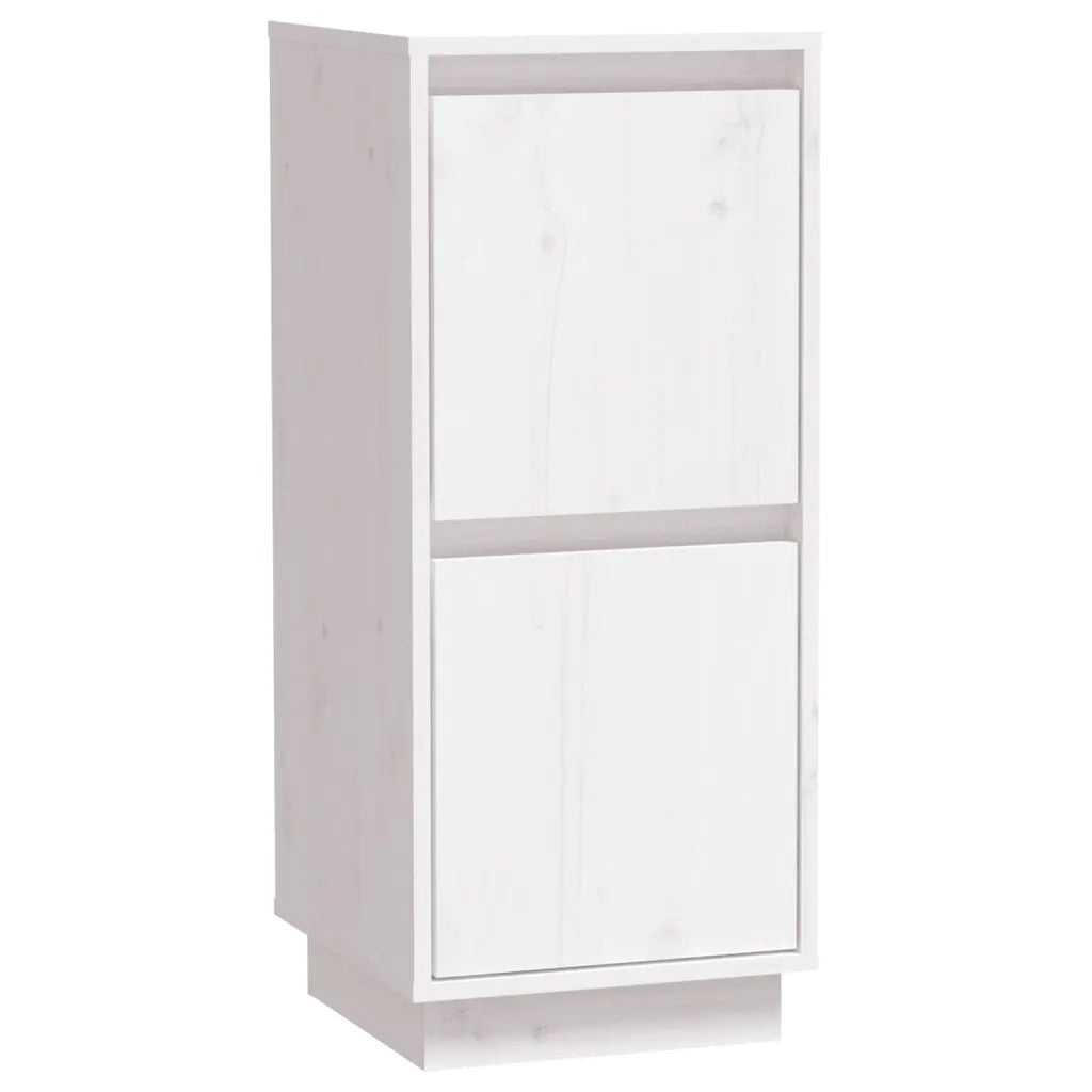 Credenza | Madia | Buffet da pranzo | Armadio da pranzo Bianca 31,5x34x75 cm in Legno Massello di Pino