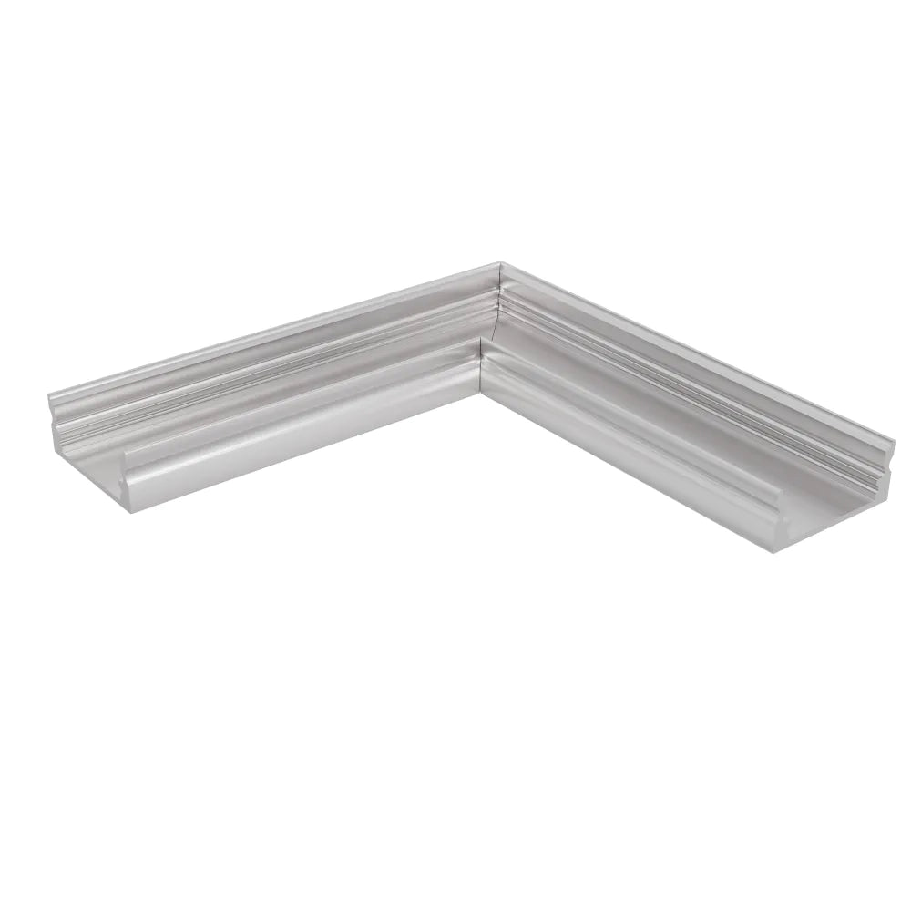 Angolo di giunzione silver 90° per profilo lineare in alluminio XL