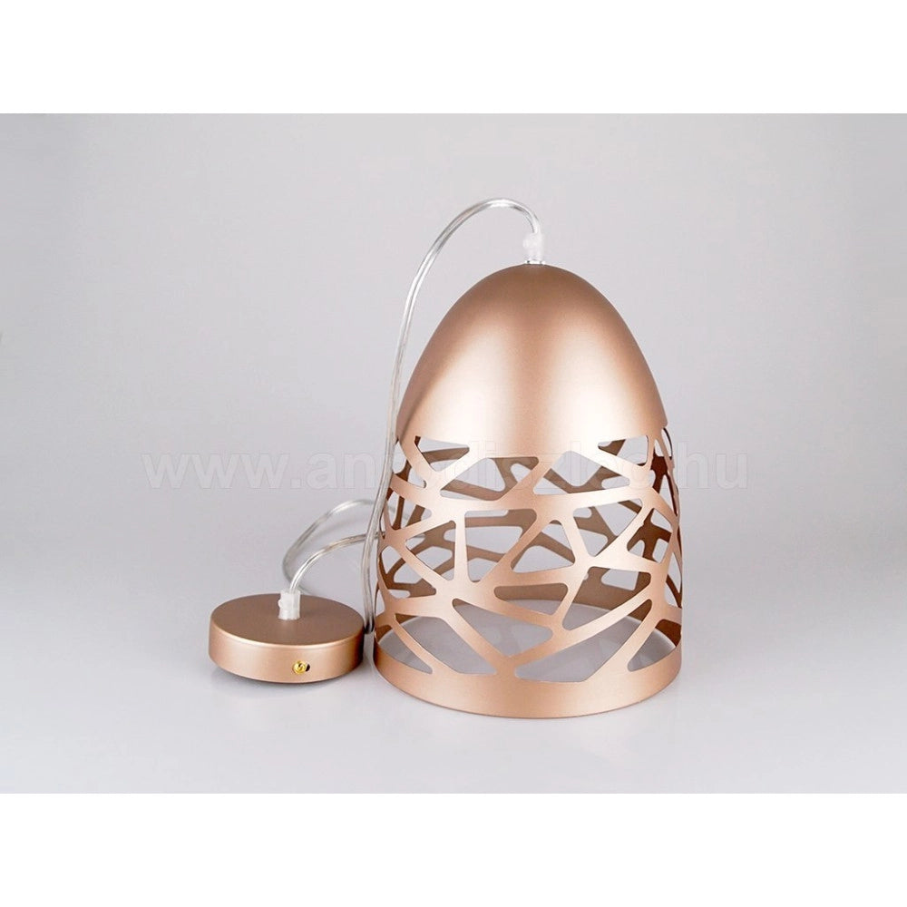 Trade Shop - Lampadario Pendente A Sospensione Colore Oro Champagne Stile Elegante Vt-7200 -